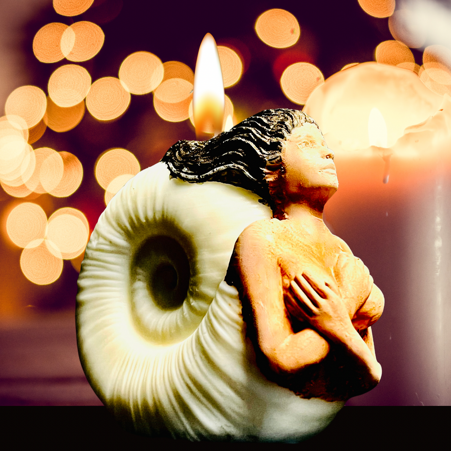 Seaborn Siren Figural Candle